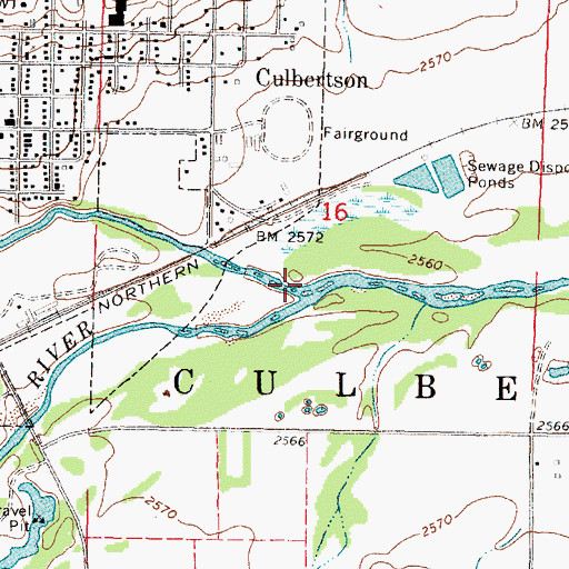 Topographic Map of Frenchman Creek, NE