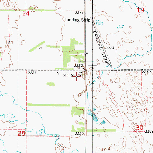 Topographic Map of District School Number 206, NE