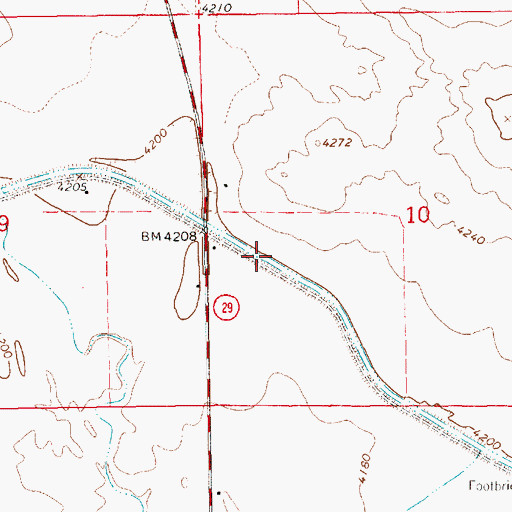 Topographic Map of Interstate Canal, NE