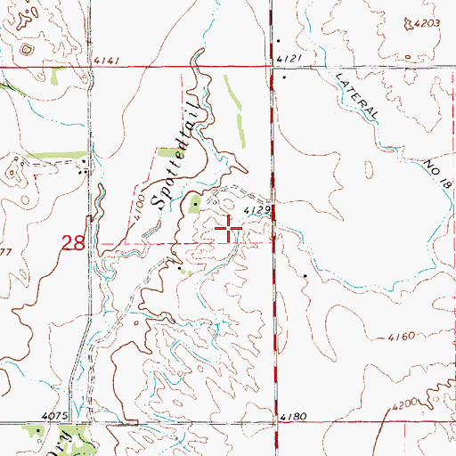 Topographic Map of Lateral Number 18, NE