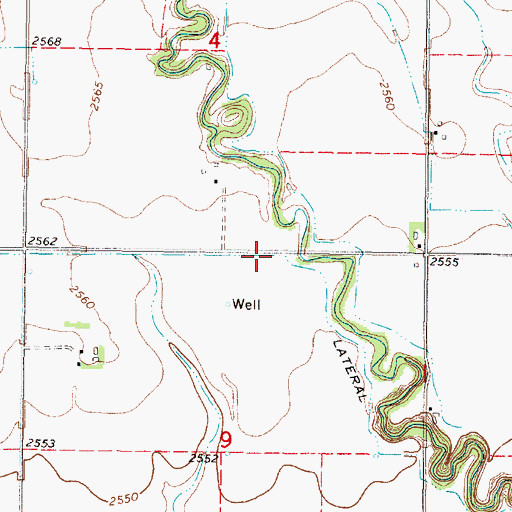 Topographic Map of Lateral Number 16, NE