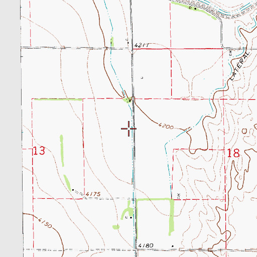 Topographic Map of Lateral Number 8, NE