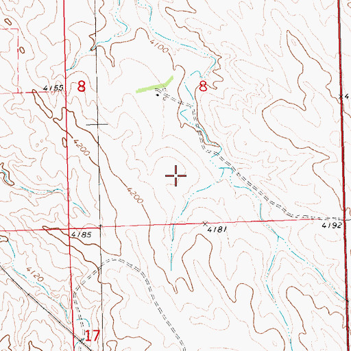 Topographic Map of North School Number 28, NE