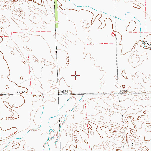 Topographic Map of North School Number 92, NE