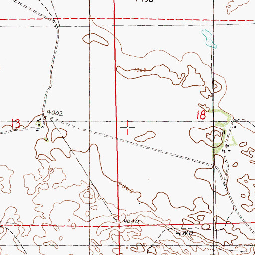 Topographic Map of North School Number 93, NE