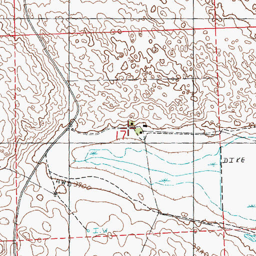 Topographic Map of School Number 10, NE