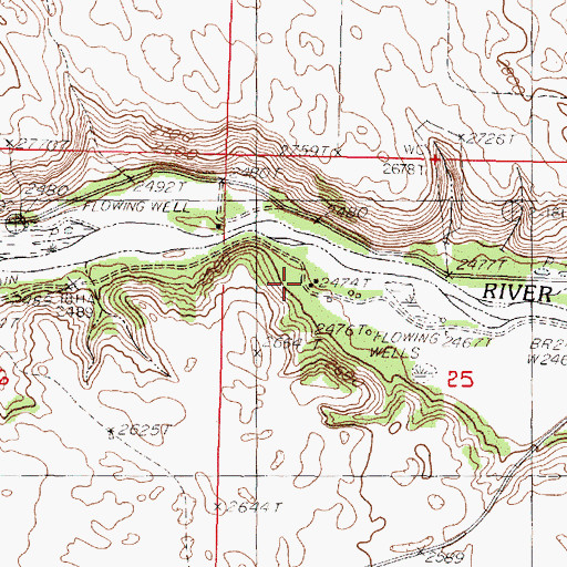 Topographic Map of School Number 100, NE