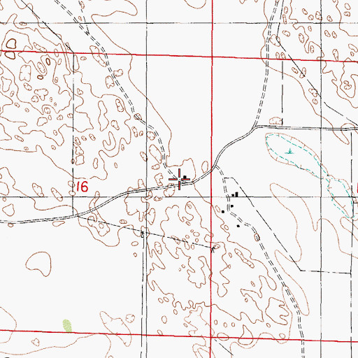 Topographic Map of School Number 102, NE