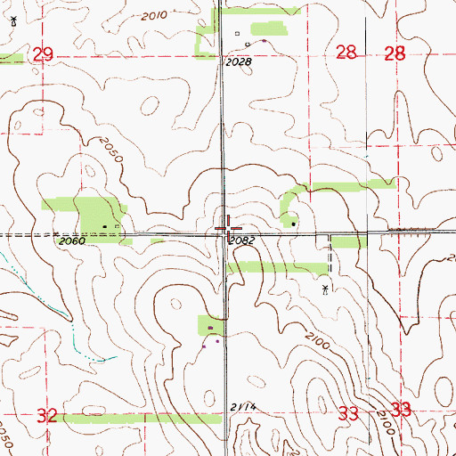 Topographic Map of School Number 103, NE