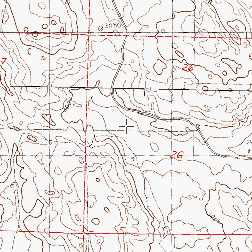 Topographic Map of School Number 108, NE
