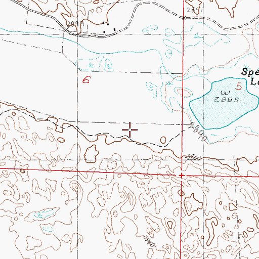 Topographic Map of School Number 109, NE