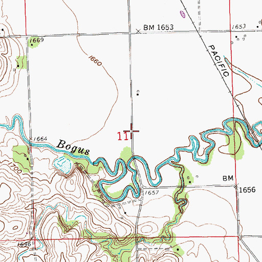 Topographic Map of School Number 11, NE