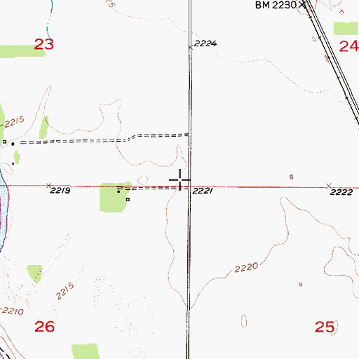 Topographic Map of School Number 110, NE