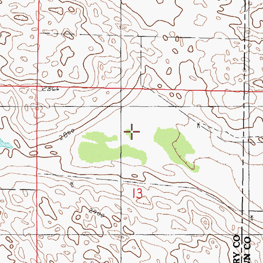 Topographic Map of School Number 112, NE