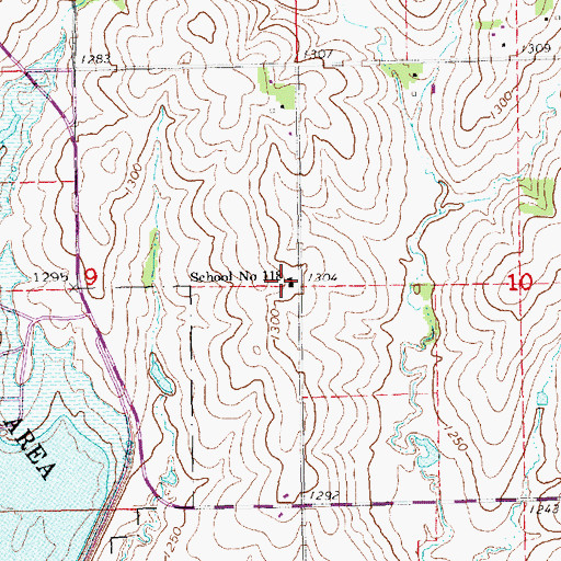 Topographic Map of School Number 118, NE