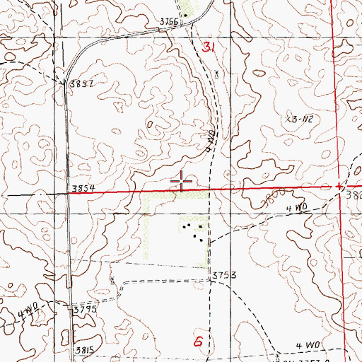 Topographic Map of School Number 12, NE
