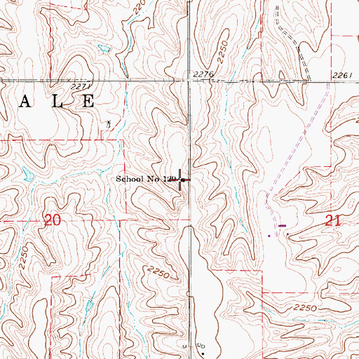 Topographic Map of School Number 120, NE