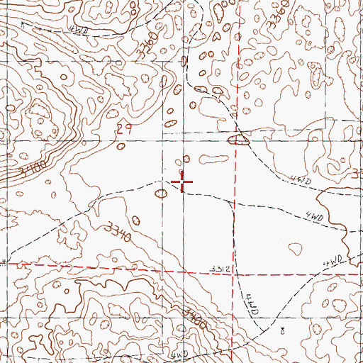 Topographic Map of School Number 123, NE