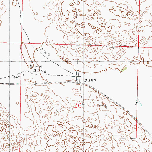 Topographic Map of School Number 131, NE
