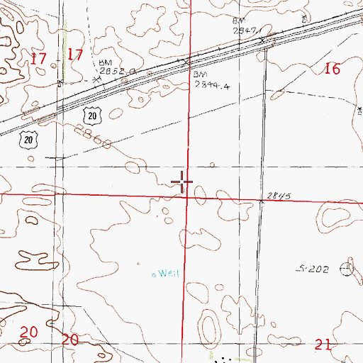 Topographic Map of School Number 137, NE