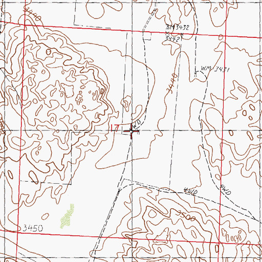 Topographic Map of School Number 138, NE