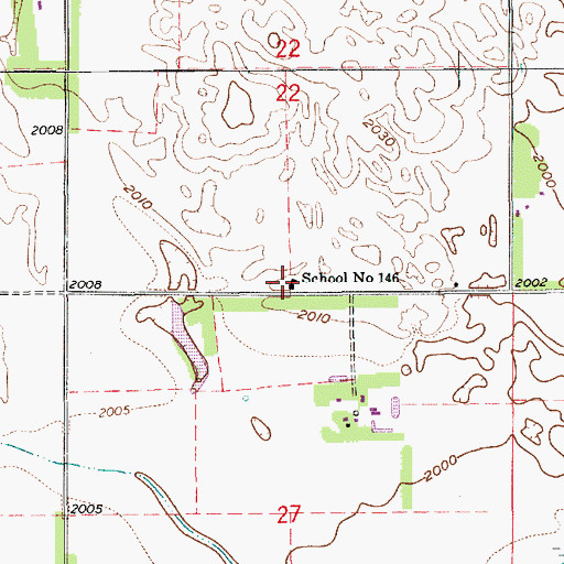 Topographic Map of School Number 146, NE