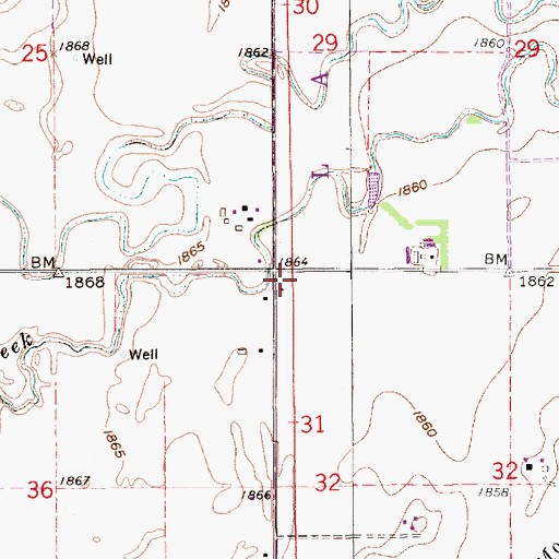 Topographic Map of School Number 15 (historical), NE