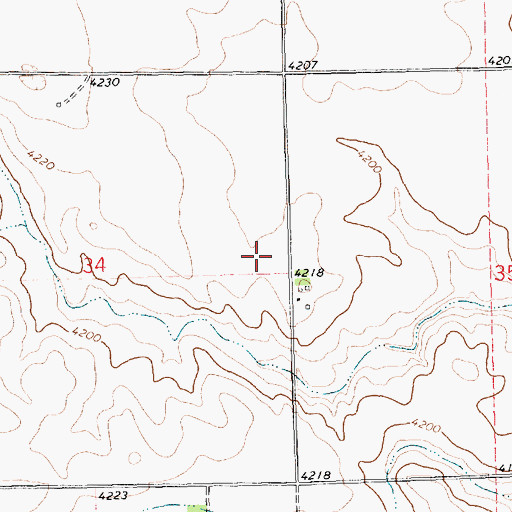 Topographic Map of School Number 150, NE