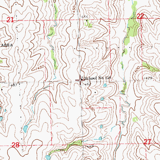Topographic Map of Olive Branch Public School, NE