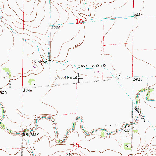Topographic Map of School Number 16, NE