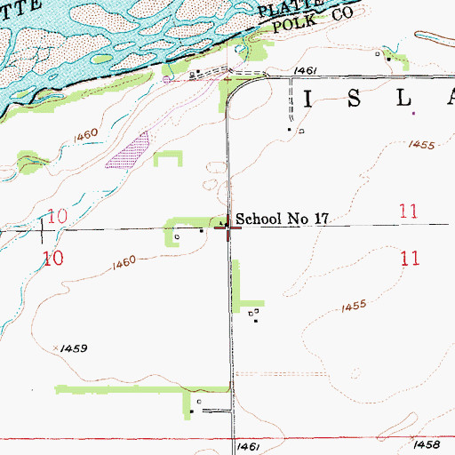 Topographic Map of School Number 17, NE