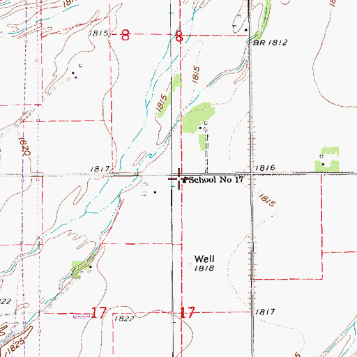Topographic Map of School Number 17, NE