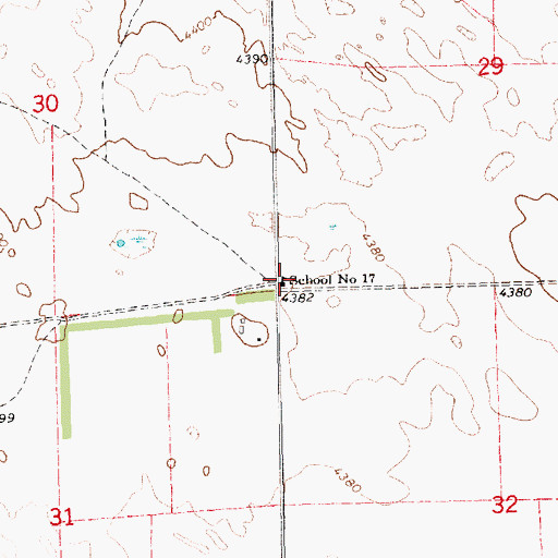 Topographic Map of School Number 17, NE