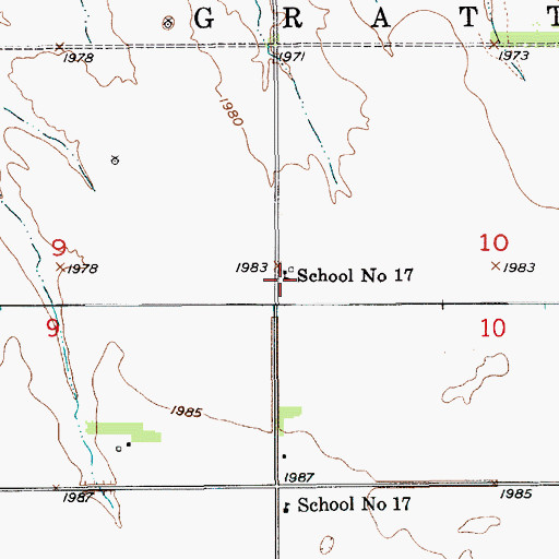 Topographic Map of School Number 17, NE