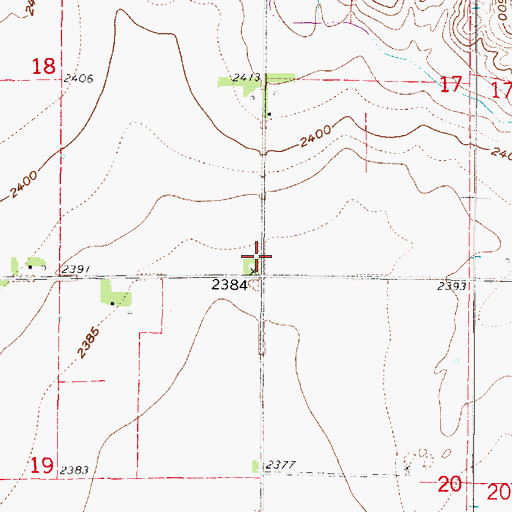 Topographic Map of School Number 17 North, NE