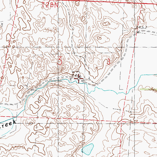 Topographic Map of Carver Public School, NE