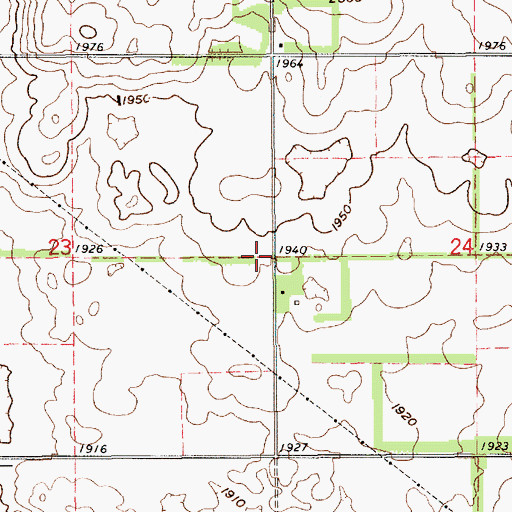 Topographic Map of School Number 173, NE