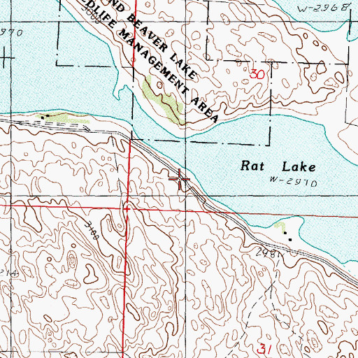 Topographic Map of School Number 175, NE