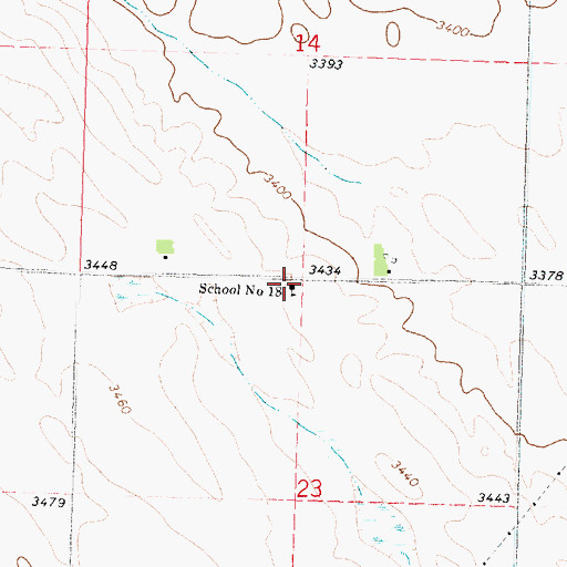 Topographic Map of School Number 18, NE