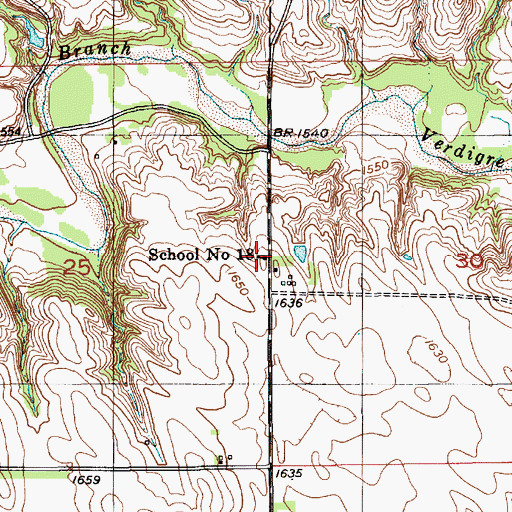 Topographic Map of School Number 18, NE