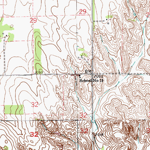 Topographic Map of School Number 19, NE