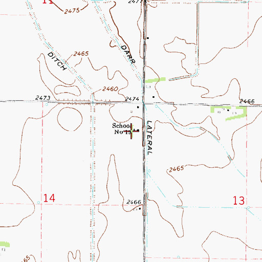 Topographic Map of School Number 19, NE