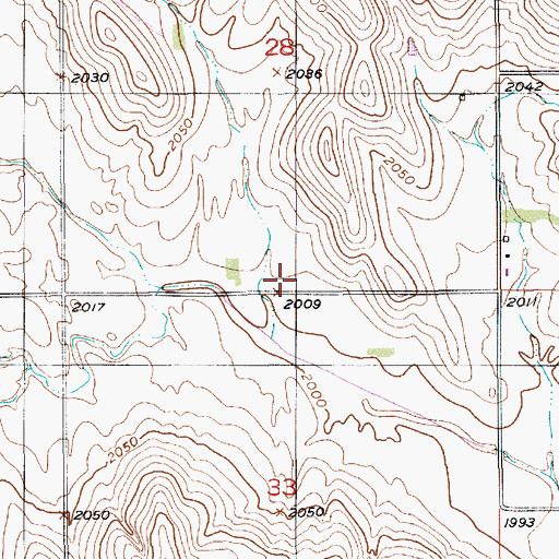 Topographic Map of School Number 20, NE