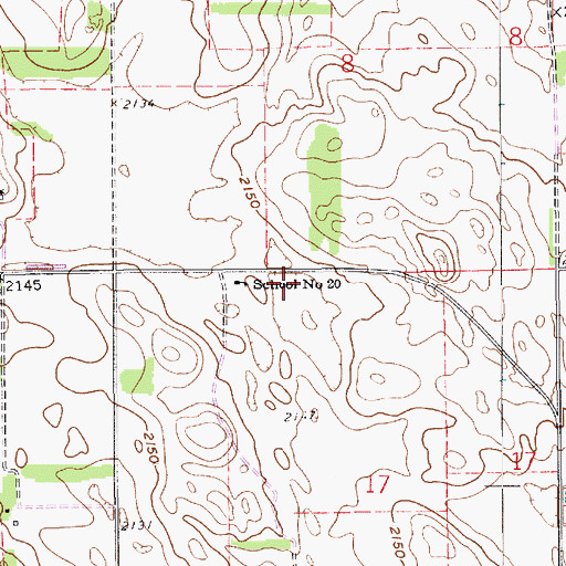 Topographic Map of School Number 20, NE