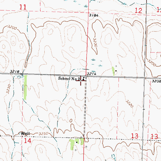 Topographic Map of School Number 21, NE