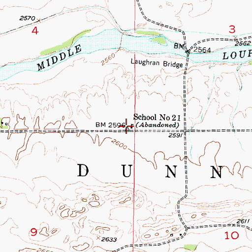 Topographic Map of School Number 21, NE