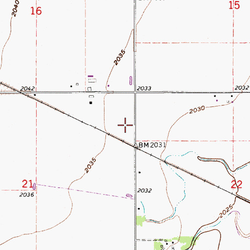 Topographic Map of School Number 22 (historical), NE