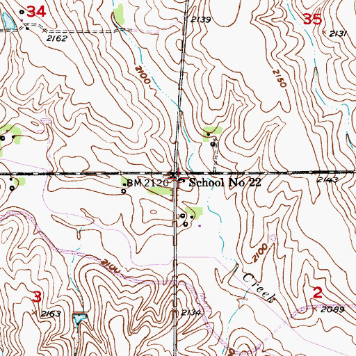 Topographic Map of School Number 22, NE