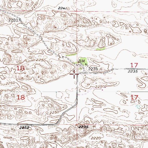 Topographic Map of School Number 22, NE