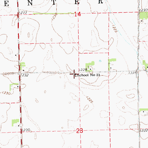 Topographic Map of Standard Public School, NE